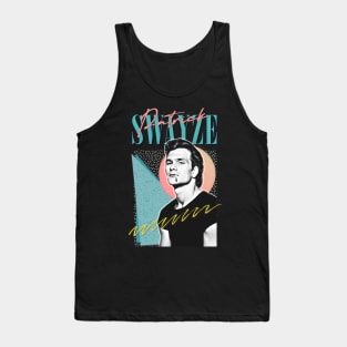 Patrick Swayze •• Retro Graphic Design Tank Top